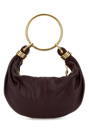 Aubergine leather small Bracelet handbag CHLOE (CH25AS611O37)
