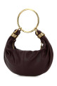 Aubergine leather small Bracelet handbag CHLOE (CH25AS611O37)