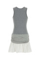 Two-tone jersey and poplin Chico dress Gray GIMAGUAS (CHICOTANKDRESS)