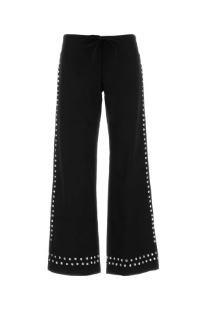 Black cotton Delya pant Black GIMAGUAS (DELYASTUDDEDTROUSERS)