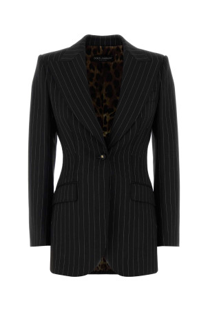 Embroidered stretch wool blazer DOLCE & GABBANA (F29QGTFRBC0)
