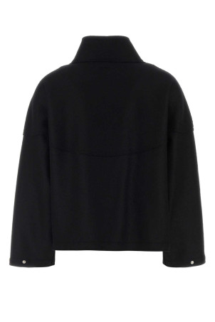 Black wool sweatshirt HERNO LAMINAR (GI00173DL33537)