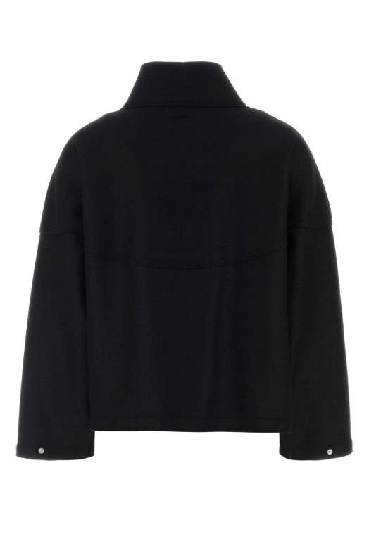 Black wool sweatshirt HERNO LAMINAR (GI00173DL33537)