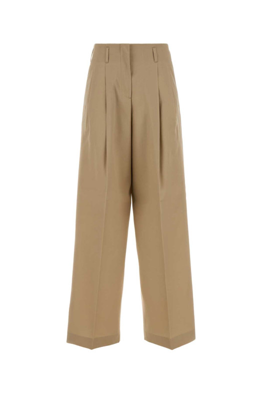 Beige wool wide-leg Flavia pant GOLDEN GOOSE DELUXE BRAND (GWP01203P001170)