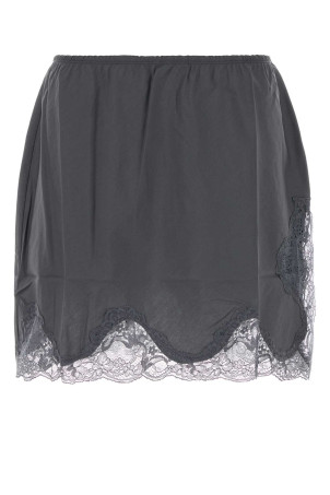 Dark grey poplin Katalin skirt Gray GIMAGUAS (KATALINMIDISKIRT)