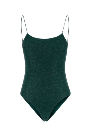 Petrol green nylon blend swimsuit OSEREE (LIS601)