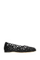 Black leather Petal Anagram ballerinas Black LOEWE (LLST466X17)