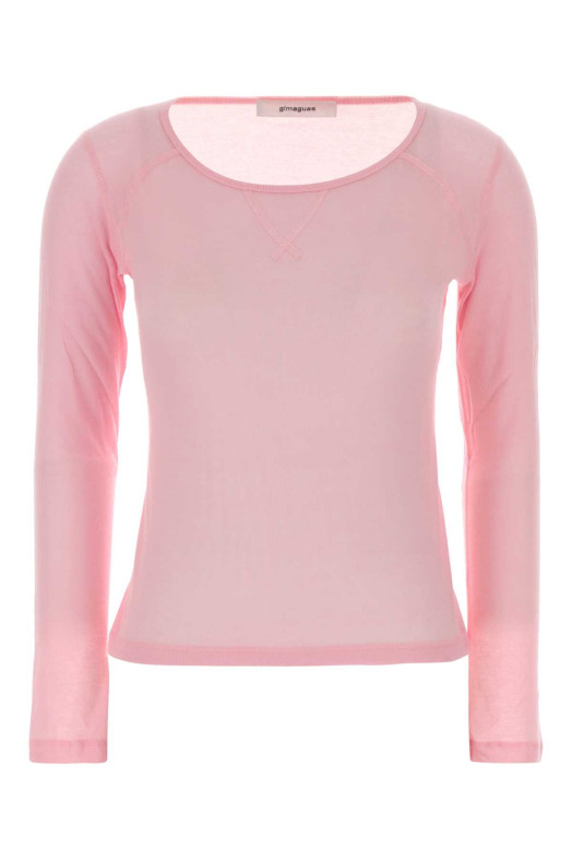 Fluo pink cotton Maura t-shirt Pink GIMAGUAS (MAURATOP)
