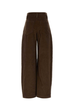 Brown corduroy wide-leg pant BRUNELLO CUCINELLI (MB187P9022)