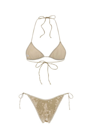 Embellished polyester Marylin bikini Beige OSEREE (MKS261)