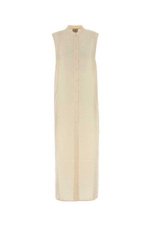 Ivory silk Namsa shirt dress LE KASHA (NAMSA00)