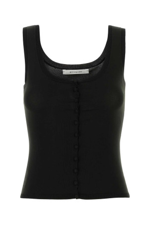 Black jersey Oscar tank top Black GIMAGUAS (OSCARTOP)