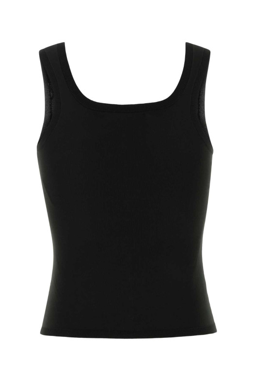 Black jersey Oscar tank top Black GIMAGUAS (OSCARTOP)