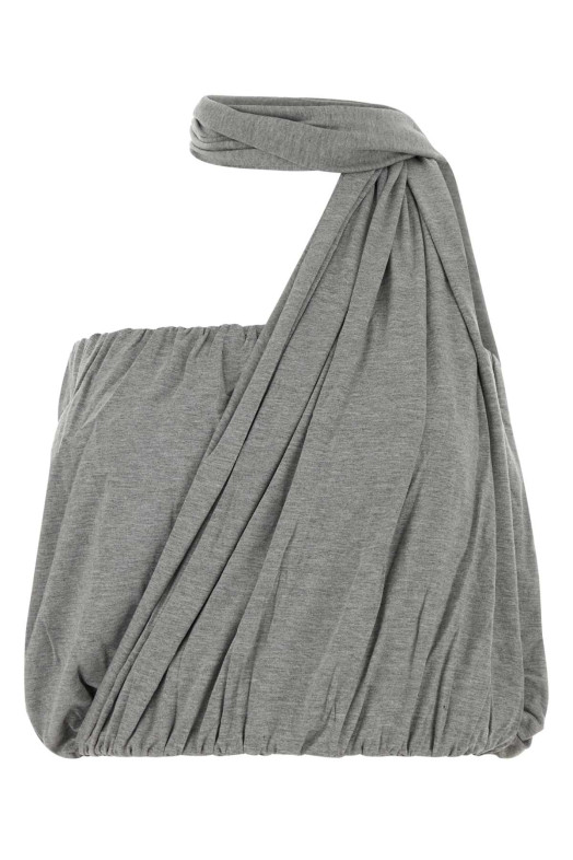 Серый топ-шарф из эластичной вискозы GIMAGUAS (SCARFTOP)
