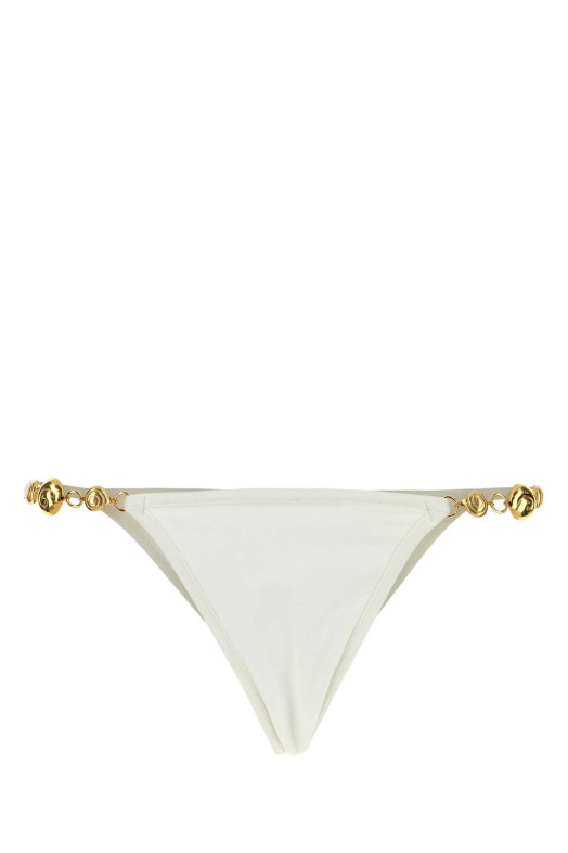 White stretch jersey Splash bikini bottom REINA OLGA (SPLASHBTM)