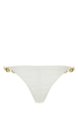 White stretch jersey Splash bikini bottom REINA OLGA (SPLASHBTM)