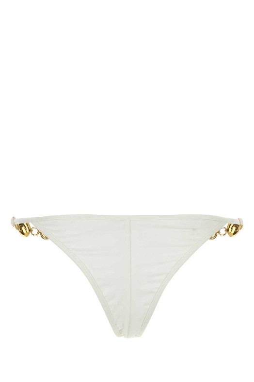 White stretch jersey Splash bikini bottom REINA OLGA (SPLASHBTM)