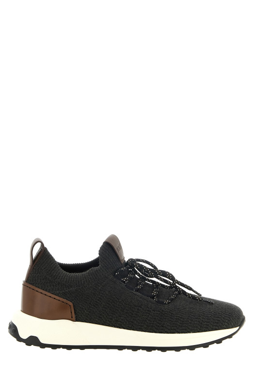 Кроссовки из эластичной ткани, серые TOD'S XXM63K0KO70VKKS815