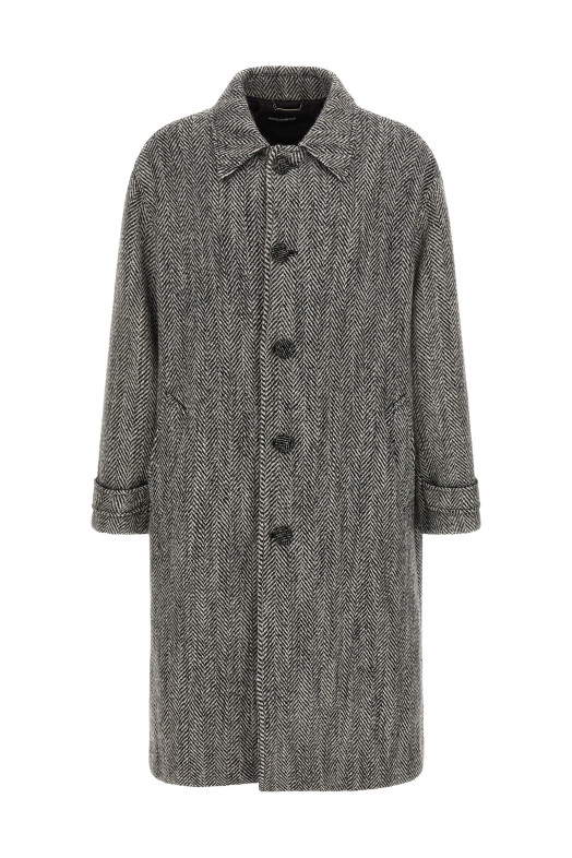 'Chevron' Wool coat Multicolor
