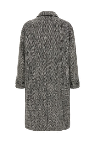 'Chevron' Wool coat Multicolor