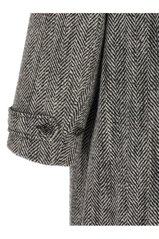 'Chevron' Wool coat Multicolor