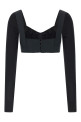 Bustier crop top Black