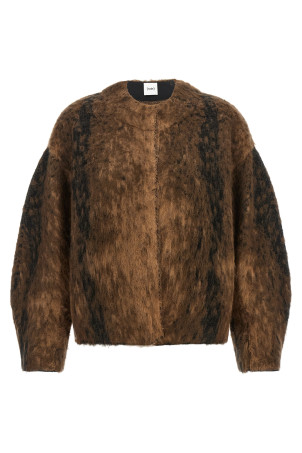 Wool and mohair jacket Brown