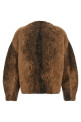 Wool and mohair jacket Brown
