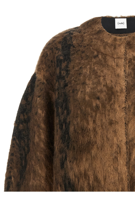 Wool and mohair jacket Brown