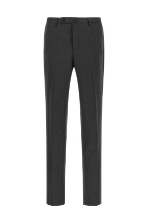 Pants with front crease Gray