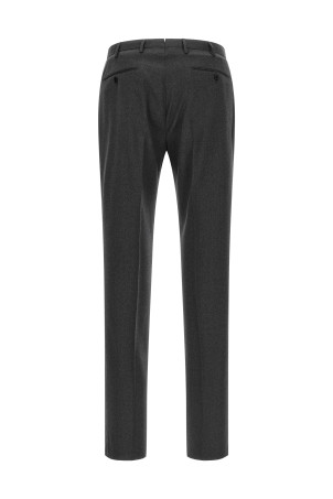 Pants with front crease Gray