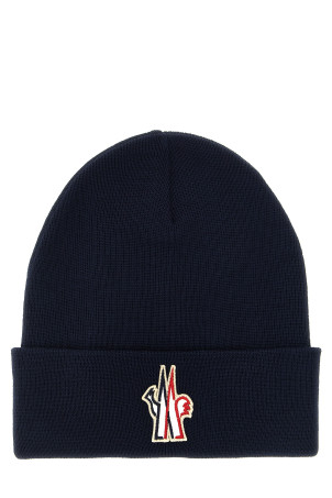 Logo patch beanie Blue