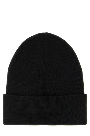 Logo patch beanie Black