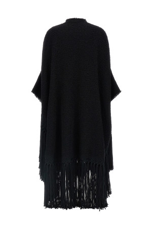 'Bouclé' cape Black