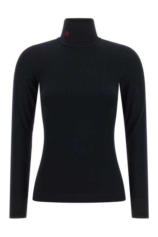 'Perfect Thermal Rollneck' top Black