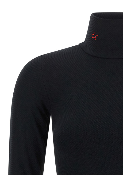 'Perfect Thermal Rollneck' top Black