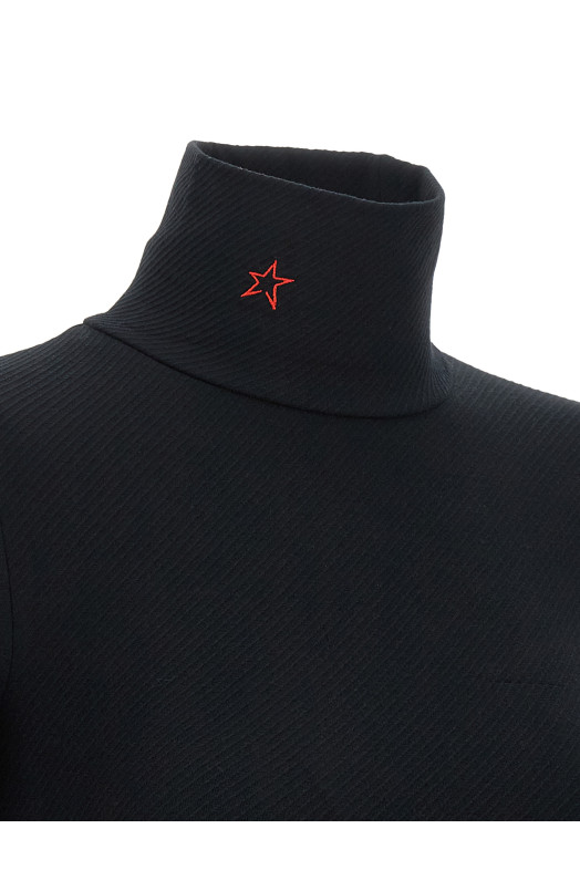 'Perfect Thermal Rollneck' top Black