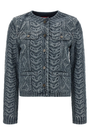 'De-Grafy-S2' Denim Jacket Blue