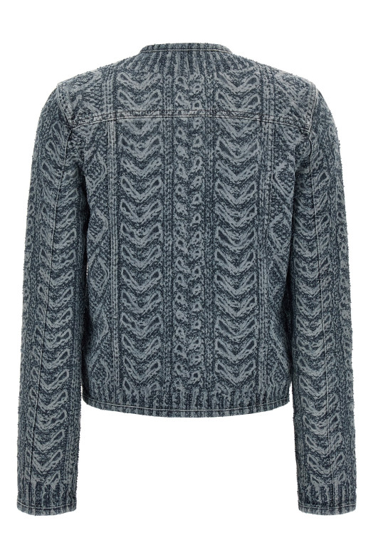 'De-Grafy-S2' Denim Jacket Blue