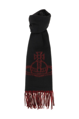 'Orb' double-face scarf Black