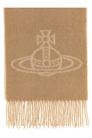 'Orb' double-face scarf Beige