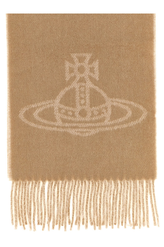 'Orb' double-face scarf Beige