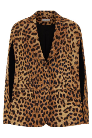 'Cape Leopard' blazer Beige
