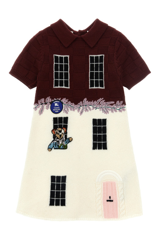Платье «Townhouse Bear», разноцветное 8131193CLARETRED