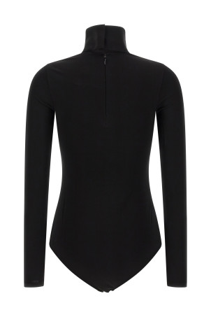 'Jersey Mockneck' bodysuit Black