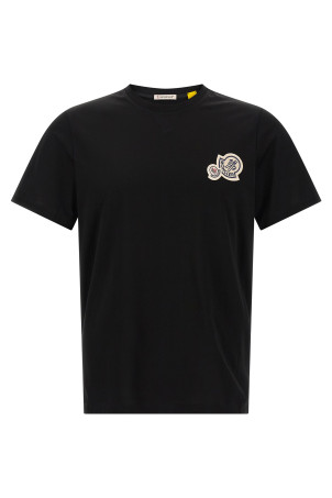 Double logo t-shirt Black
