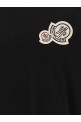 Футболка с двойным логотипом, черная MONCLER L20918C000418390Y999