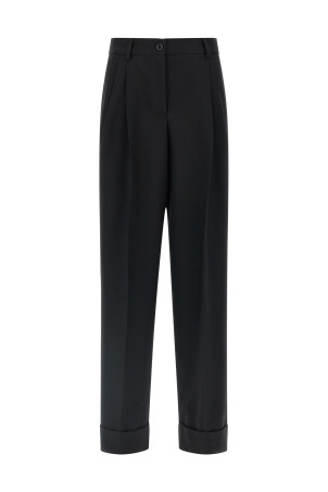Wool pants Black
