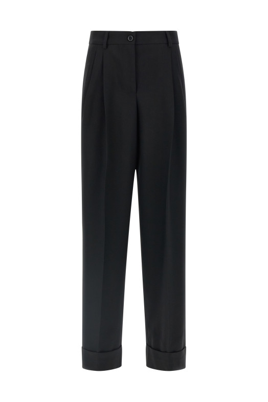 Wool pants Black