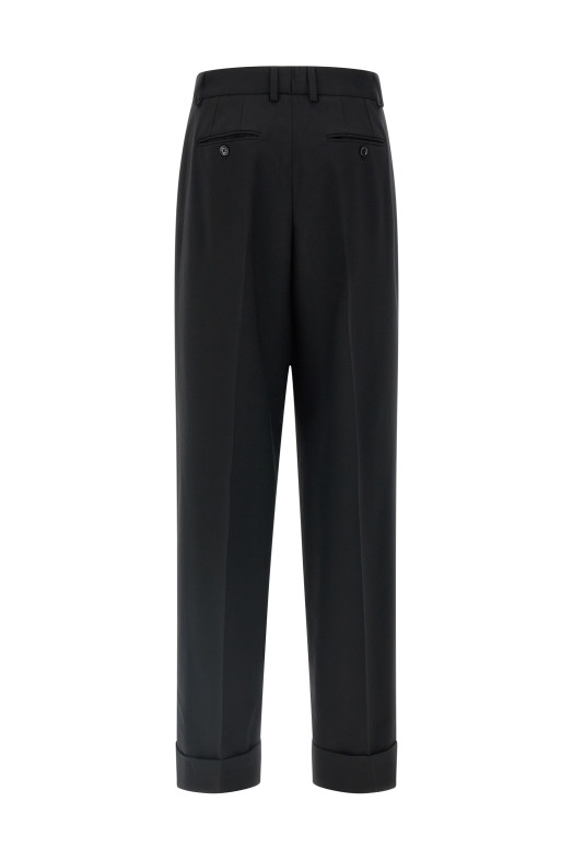 Wool pants Black